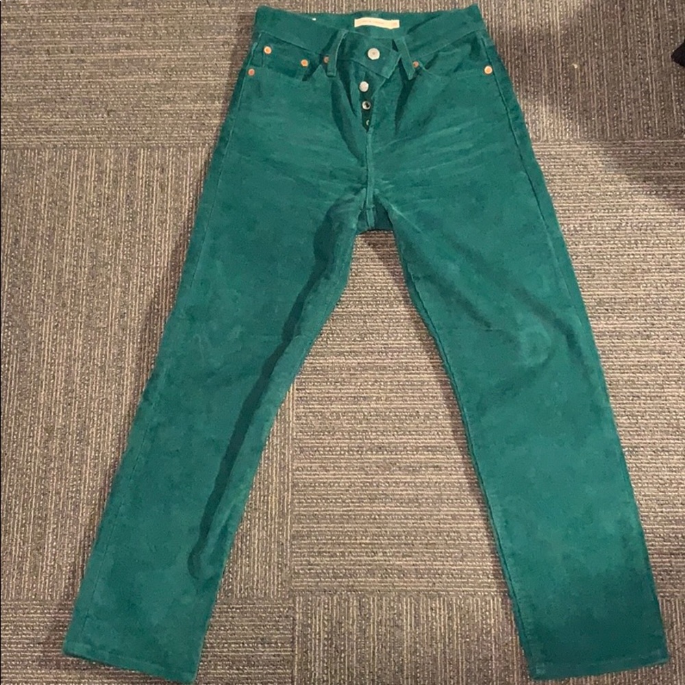 Levi wedgie straight corduroy jeans